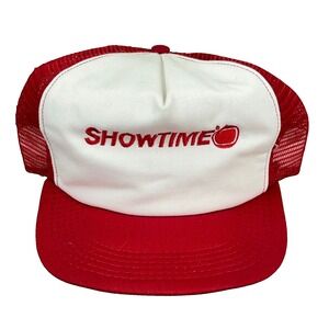 Vintage Showtime Trucker Hat‎ Cap Made In USA 80s 90s Snapback Movie Promo Mens